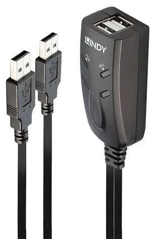 Lindy USB přepínač klávesnice a myši černá / KVM switch / 3x USB 2.0 / kabel 1,1 m