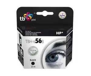 TB kompatibilní inkoustová kazeta pro HP C6656 (No.56) / Inkoustová kazeta / černá / 21 ml / 520 stran