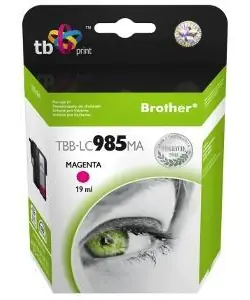 TB kompatibilní inkoustová kazeta Brother LC-985M purpurová / Inkoustová kazeta / 1200 stran / 19 ml