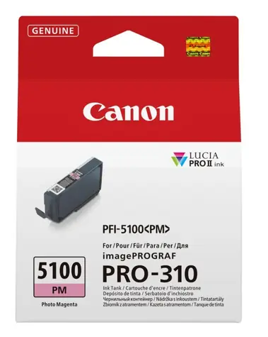 Canon PFI-5100PM / Cartridge / foto purpurová / imagePROGRAF PRO-310 / 14,4 ml