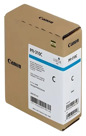 Canon PFI-310 C modrá / Cartridge / imagePROGRAF TX-2000, TX-3000, TX-4000 / 330 ml / Originální