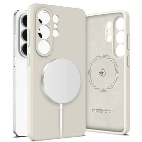 Tech-Protect Silicone MagSafe Galaxy S26 Ultra Cosmic Latte / Kryt / Silikonový / MagSafe
