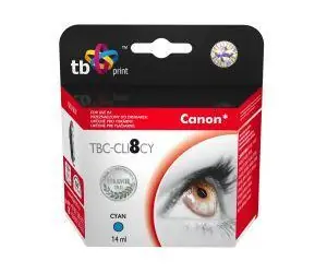 TB CLI-8C azurová / Inkoustová kazeta / kompatibilní s Canon Pixma / 490 stran / 14 ml