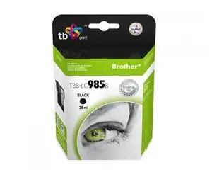 TB kompatibilní inkoustová kazeta Brother LC-985BK černá / Inkoustová kazeta / 650 stran / 12 ml