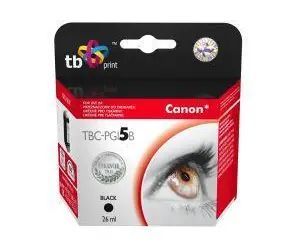 TB PGI-5B černá / Ink. kazeta / kompatibilní s Canon PIXMA / 100% nová / 26 ml / s čipem