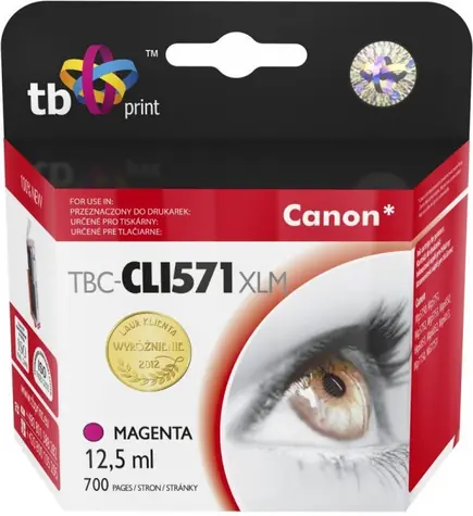 TB CLI-571X purpurová / Cartridge / Kompatibilní s Canon CLI-571XL / 12,5 ml / cca 645 stran