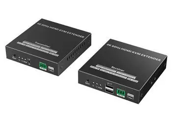 PremiumCord HDMI KVM extender na 120m / KVM extender / přes LAN / over IP / 4K 60Hz