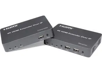 PremiumCord HDMI extender s USB / Extender / over IP / 150 m / bez zpoždění