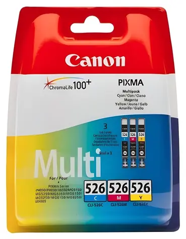 Canon CLI-526 C/M/Y / Cartridge / Multipack 3 ks / Originální
