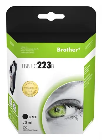 TB kompatibilní kazeta Brother LC223 černá / Inkoustová kazeta / 550 stran / 20 ml