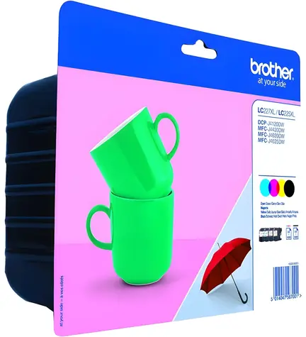 Brother LC-227XLVALBP / Inkoustová cartridge / Multipack Bk+CMY / Originál / XL / 1200 stran