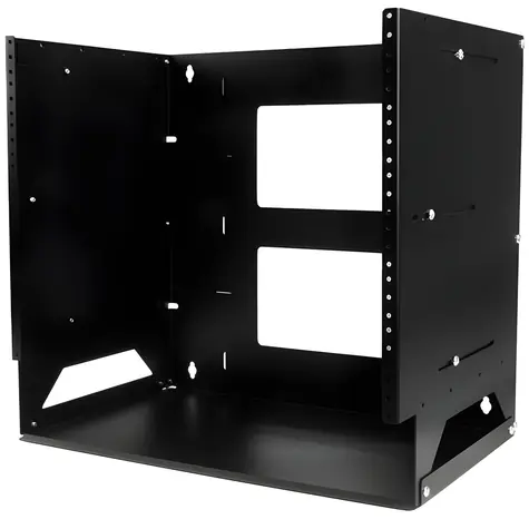 StarTech Nástěnný regál 8U černý / Nástěnný regál / 19