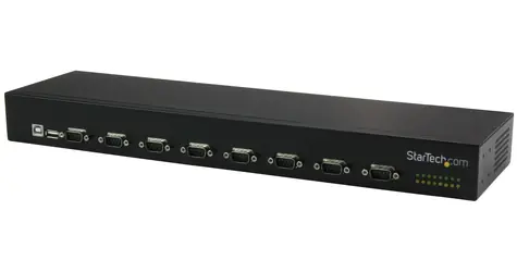 StarTech adaptér USB na sériový port RS232 černá / Adaptér / 8 portů / USB 2.0 / FTDI FT4232