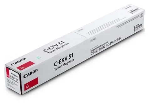 Canon C-EXV51L M purpurová / Originální toner / pro imageRUNNER C55xx / 26.000 stran