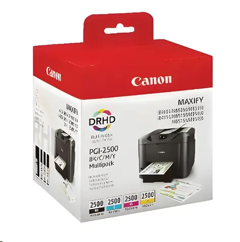 Canon PGI-2500 BK/C/M/Y Multipack / Originální cartridge / CMYK / pro MAXIFY MB5050, MB5350
