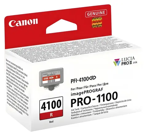 Canon PFI-4100R / Inkoustová cartridge / imagePROGRAF PRO-1100 / červená / 80 ml