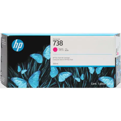 HP 738 purpurová / Inkoustová cartridge / pro HP DesignJet T850, T950 / 300 ml