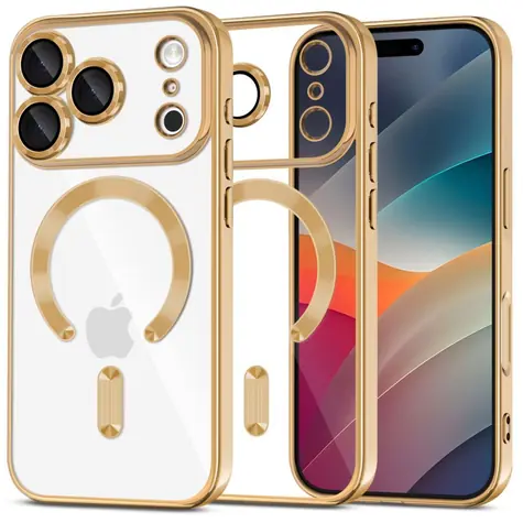 Tech-Protect MagFlex čirá lesklá zlatá / Kryt / Apple iPhone 17 Pro / MagSafe