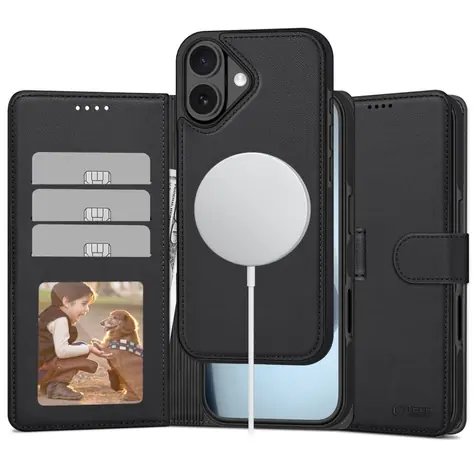 Tech-Protect Wallet MagSafe matná černá / Pouzdro pro Apple iPhone 17 / MagSafe / Peněženka