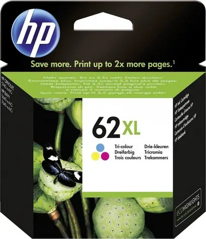 HP 62XL (C2P07AE) / Inkoustová kazeta CMY / pro HP ENVY 5540 & 5640 & 5646 & 7640 & OfficeJet 200 & 250 / 11,5 ml