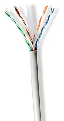 Nedis CAT6 šedá / Instalační kabel / U/UTP / 305 m / vnitřní / kulatý / PVC