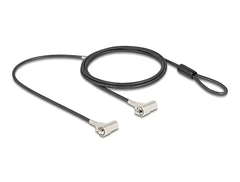 Navilock Dual Kensington+Nano / Bezpečnostní kabelový zámek pro notebook / 1,8 m / 2 klíče
