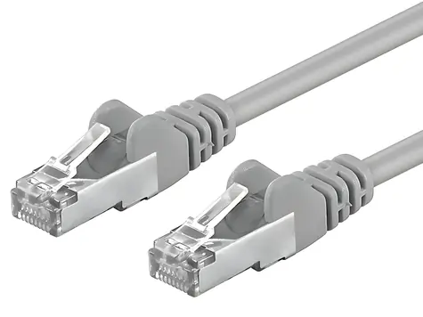 PremiumCord SFTP CAT6A 0,25m šedá / Patch kabel / RJ45-RJ45 / LSOH / AWG 26/7