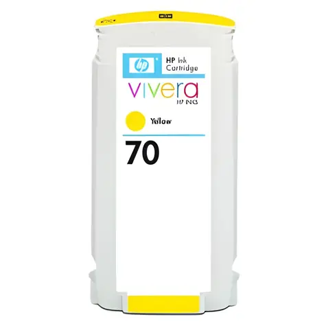 HP C9454A žlutá / Inkoustová cartridge 70 / DesignJet Z2100, Z3100, Z3200, Z5200 / 130 ml