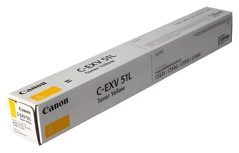 Canon C-EXV51L Y žlutá / Originální toner / pro imageRUNNER C55xx / 26.000 stran