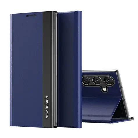 Hurtel Sleep Case Pro modrá / Pouzdro se stojánkem / Samsung Galaxy S25 Edge