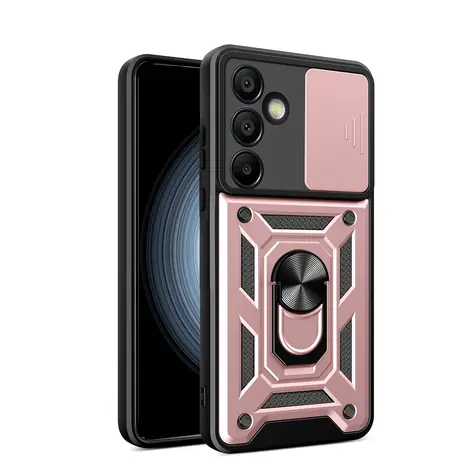 Hurtel Hybrid Armor CamShield pro Samsung Galaxy A26 růžová / Pouzdro / Stojánek / Kryt kamery