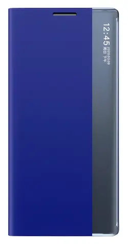 Hurtel Sleep Case modrá / Kryt / Samsung Galaxy S25 Edge / Flip / Stojánek
