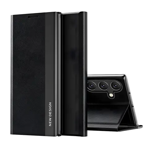 Hurtel Sleep Case Pro Galaxy A36 černá / Flipové pouzdro / se stojánkem