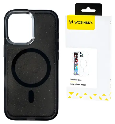 Wozinsky Glitter Case černá s třpytkami / Zadní kryt / MagSafe / pro Samsung Galaxy S25 Ultra