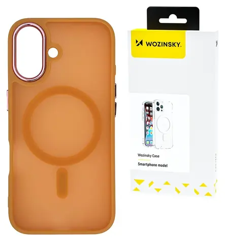 Wozinsky Fashion Case s MagSafe pro Samsung Galaxy S25 oranžová / Kryt / Magnetický (MagSafe)