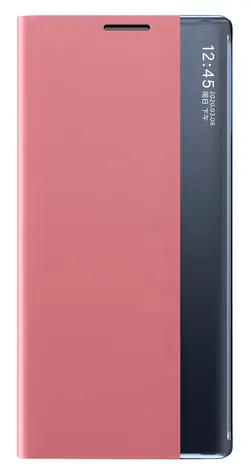 Hurtel Sleep Case s klopou a stojánkem pro Samsung Galaxy S25+ růžová / Pouzdro / S klopou a stojánkem