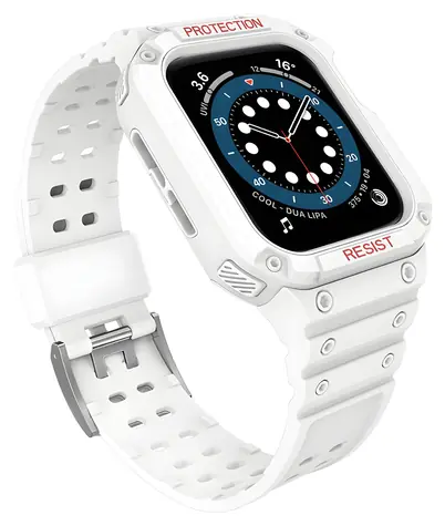 Hurtel Armored Strap 38/40/41 mm bílý / Řemínek s ochranným pouzdrem / Apple Watch