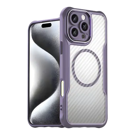 Hurtel Leading Series MagSafe iPhone 16 Pro Max fialová / Pouzdro / silikonové / MagSafe