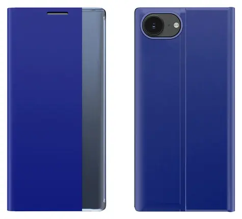 Hurtel New Sleep Case pro Apple iPhone 16e a 17e modrá / Flipové pouzdro / Stojánek
