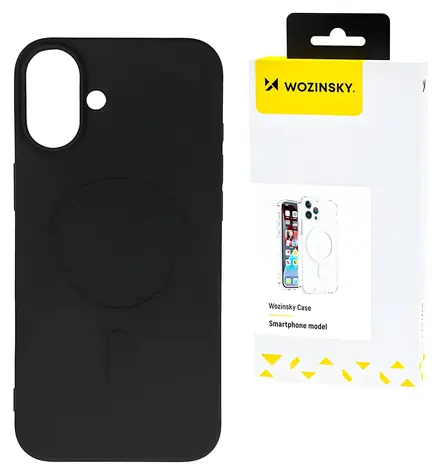 Wozinsky Liquid Silicone Case Samsung Galaxy S25 černá / Kryt / MagSafe / Silikon