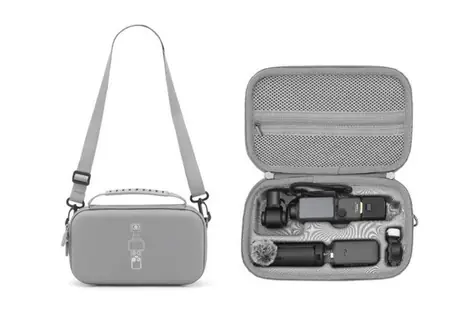 DJI Osmo Pocket 4P šedé / Pouzdro / nylon, EVA / ramenní popruh