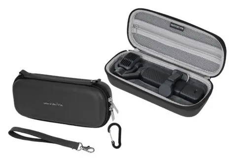 DJI Osmo Pocket 4P černá / Pouzdro / kožené / voděodolné / sametová podšívka