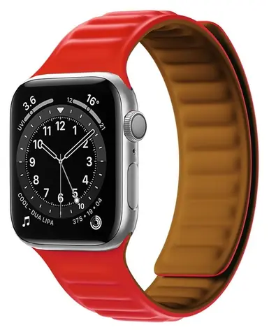 Hurtel Magnetic Strap červená / Řemínek / Apple Watch 41 mm / Magnetické zapínání
