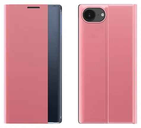 Hurtel Sleep Case růžová / Flipové pouzdro / Apple iPhone 16e, 17e / se stojánkem