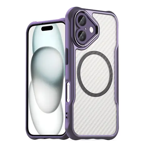 Hurtel Leading Series fialová / Pouzdro / iPhone 16 / MagSafe / Silikonové
