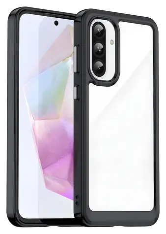 Hurtel Outer Space černá / Kryt s ohebným rámečkem / pro Samsung Galaxy A26