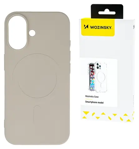 Wozinsky Liquid Silicone MagSafe béžová / Pouzdro / silikonové / magnetické / pro Samsung Galaxy S25 Ultra