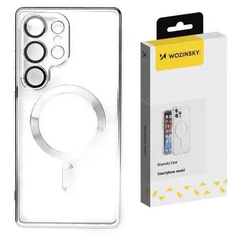 Wozinsky Electroplated stříbrná / Kryt / Samsung Galaxy S24 FE / MagSafe