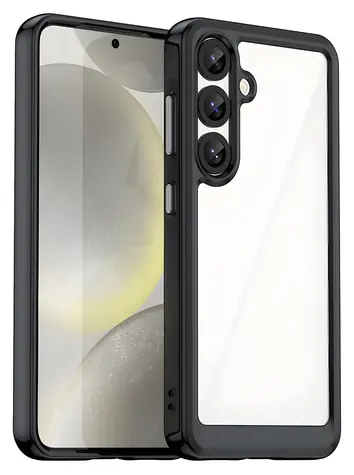 Hurtel Outer Space Case černá / Ochranný kryt / Gelový rámeček / Samsung Galaxy S25