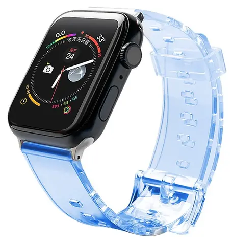Hurtel Silicone Strap 42/44 mm modrá / Řemínek pro Apple Watch / Silikonový